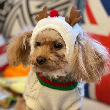 Dog Cat Christmas Hat Pets Clothes Bibs Puppy Cap Costume Accessories Navidad Xmas Home Decoration 2024 New Year Gift Bandana