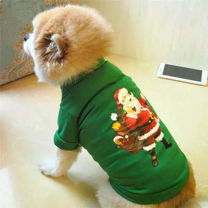 Christmas Dog Clothes New Year Pets Dogs Clothing For Small Medium Dogs Costume Chihuahua Pet Shirt Warm Dog Clothing Yorkshire