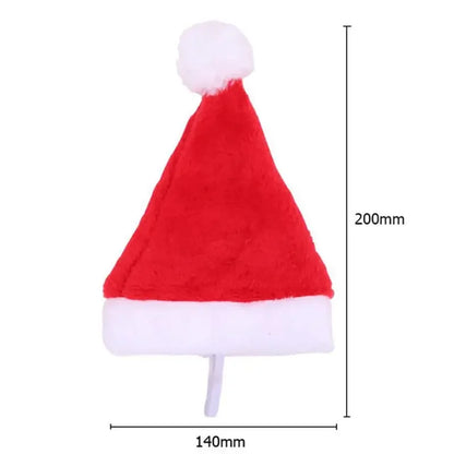 1-20PCS Christmas Pet Hat Small Dog Santa Costume Cosplay Outfit Festive Pet Clothes New Year Holiday Party Decoration Supplies