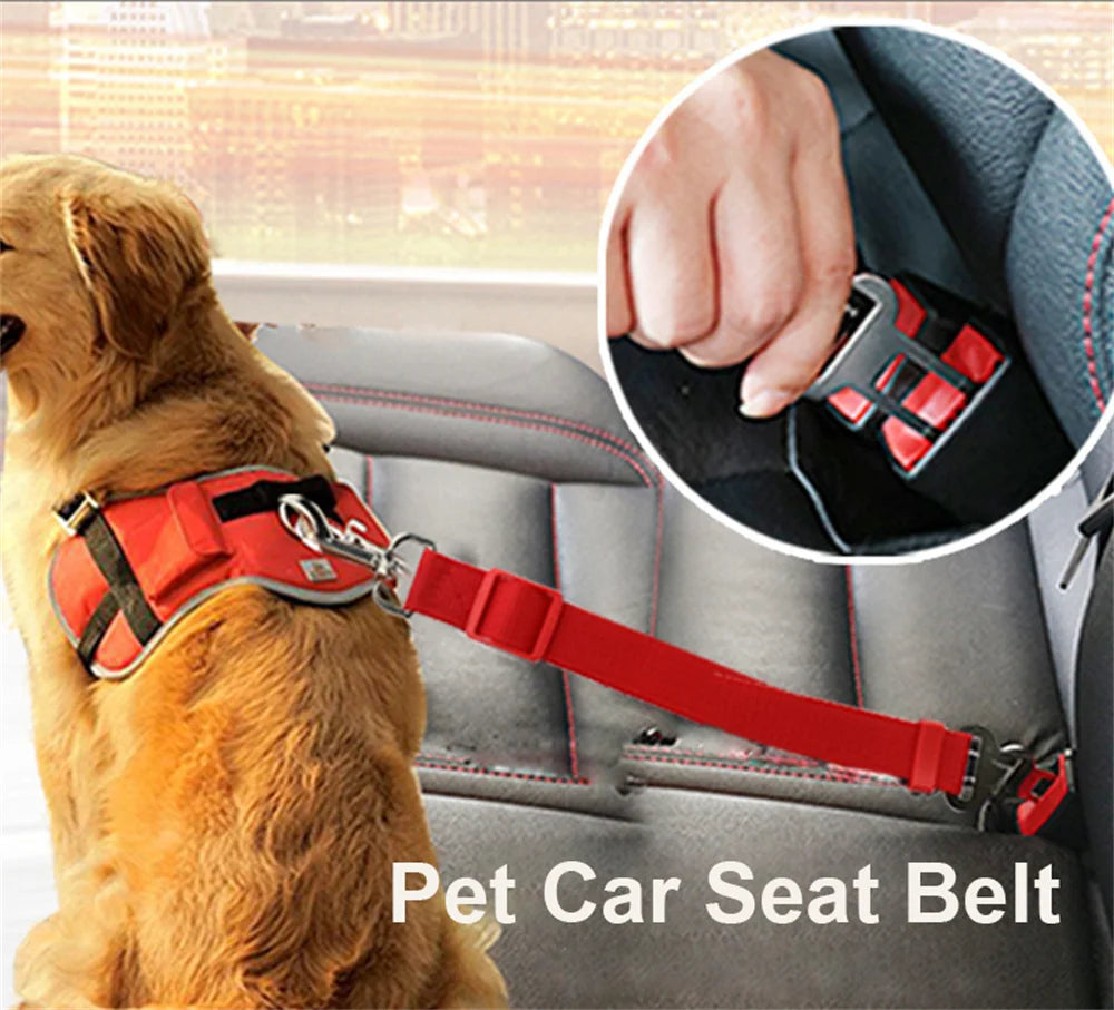 1pc Pet Cat Dog Car Seat Belt Suitable for Universal Safety Buckle Adjustable Safety Rope Dog Car Seat Belts Dog Accessoires