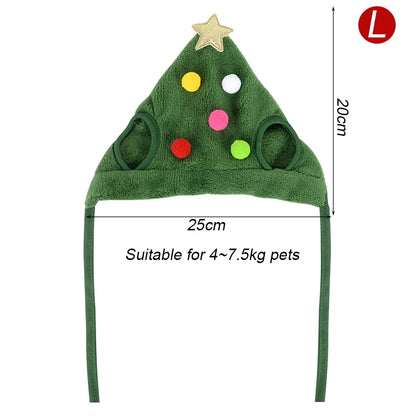 Dog Cat Christmas Hat Pets Clothes Bibs Puppy Cap Costume Accessories Navidad Xmas Home Decoration 2024 New Year Gift Bandana