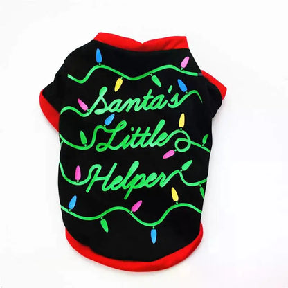 Christmas Dog Clothes New Year Pets Dogs Clothing For Small Medium Dogs Costume Chihuahua Pet Shirt Warm Dog Clothing Yorkshire