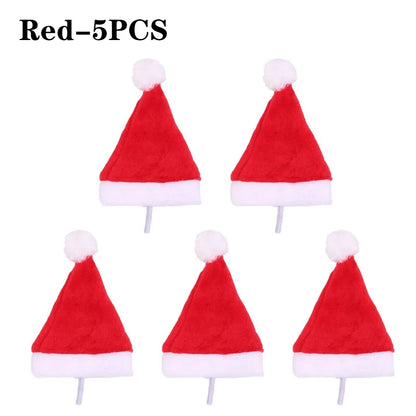1-20PCS Christmas Pet Hat Small Dog Santa Costume Cosplay Outfit Festive Pet Clothes New Year Holiday Party Decoration Supplies