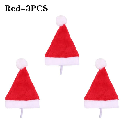 1-20PCS Christmas Pet Hat Small Dog Santa Costume Cosplay Outfit Festive Pet Clothes New Year Holiday Party Decoration Supplies