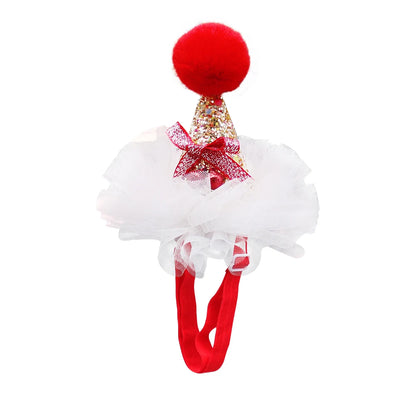 1PCS Cute Pet Dog Caps Christmas Cat Dog Costume Headwear Cap Hat Christmas Pets Dog Grooming Accessories Bulk Decoration