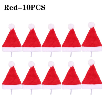 1-20PCS Christmas Pet Hat Small Dog Santa Costume Cosplay Outfit Festive Pet Clothes New Year Holiday Party Decoration Supplies