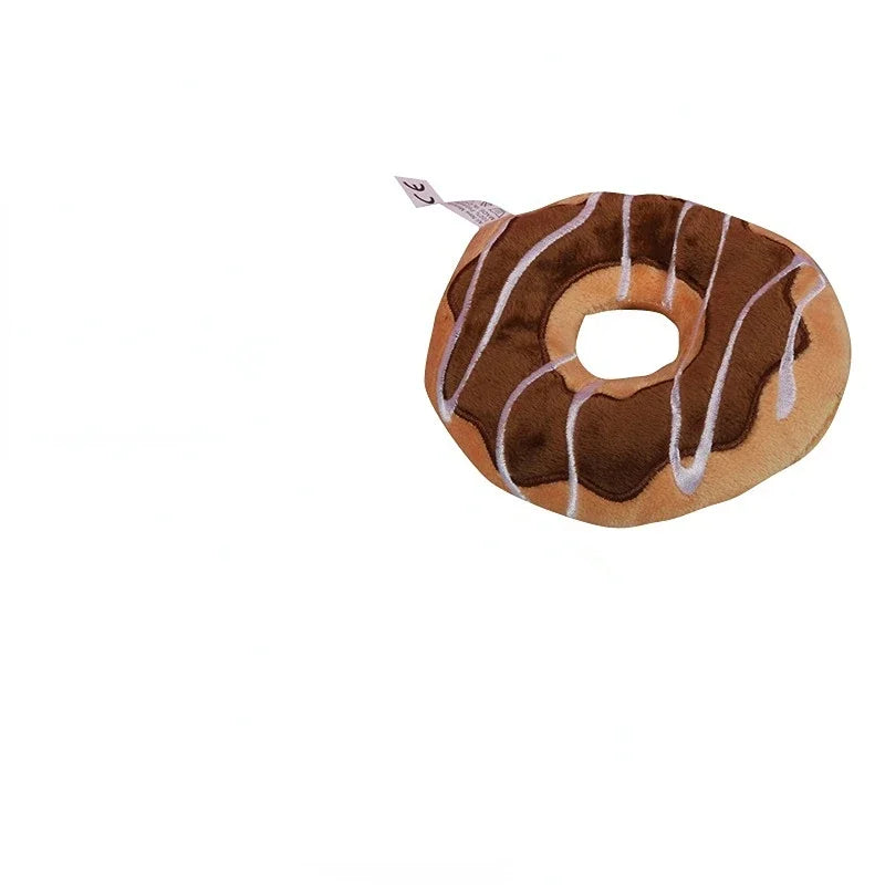 Cartoon Plush Voice Toy Cute Dog Plush Pet Toy Pizza Cat Bite Doll Pet Supplies Dog Puzzle Toys Dogs Accessoires Dog Toys