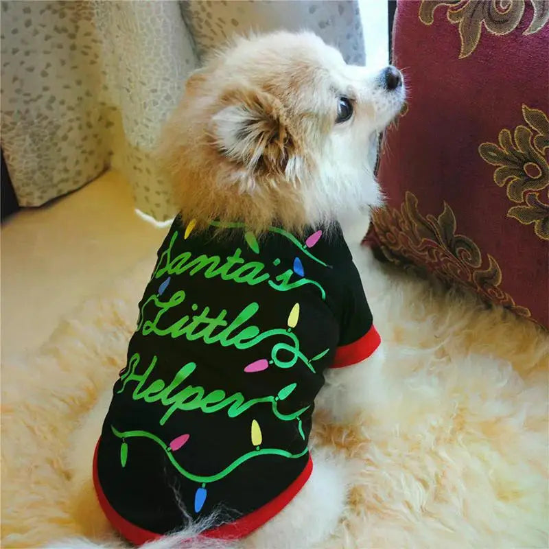 Christmas Dog Clothes New Year Pets Dogs Clothing For Small Medium Dogs Costume Chihuahua Pet Shirt Warm Dog Clothing Yorkshire