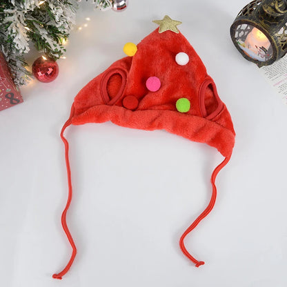 Dog Cat Christmas Hat Pets Clothes Bibs Puppy Cap Costume Accessories Navidad Xmas Home Decoration 2024 New Year Gift Bandana