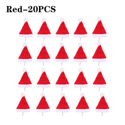 1-20PCS Christmas Pet Hat Small Dog Santa Costume Cosplay Outfit Festive Pet Clothes New Year Holiday Party Decoration Supplies