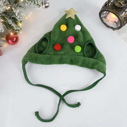 Dog Cat Christmas Hat Pets Clothes Bibs Puppy Cap Costume Accessories Navidad Xmas Home Decoration 2024 New Year Gift Bandana
