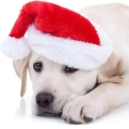 1-20PCS Christmas Pet Hat Small Dog Santa Costume Cosplay Outfit Festive Pet Clothes New Year Holiday Party Decoration Supplies