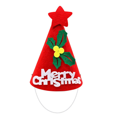 1PCS Cute Pet Dog Caps Christmas Cat Dog Costume Headwear Cap Hat Christmas Pets Dog Grooming Accessories Bulk Decoration